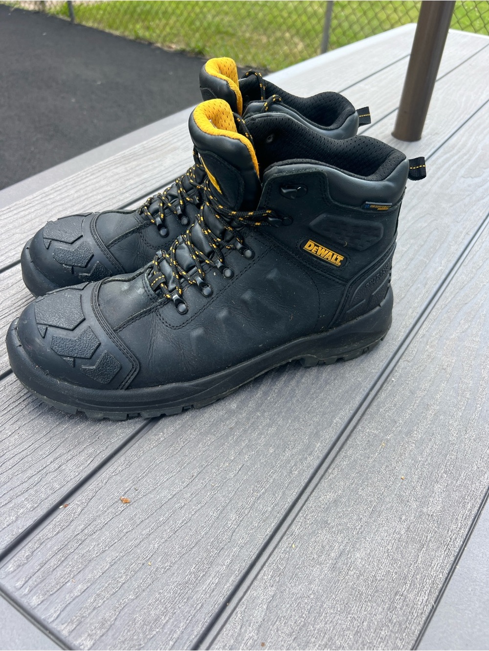 B31 DEWALT Hadley Steel Toe Waterproof Work Boot Blk Leather DXWP10051 Mens 14X